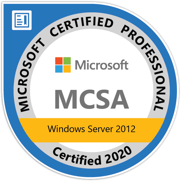 MCSA Windows Server 2012
